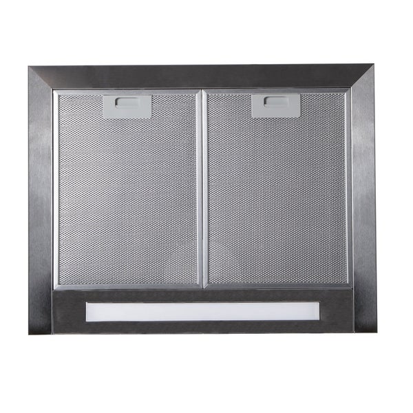 Dunstabzugshaube mit zwei Metallfettfiltern und Beleuchtung