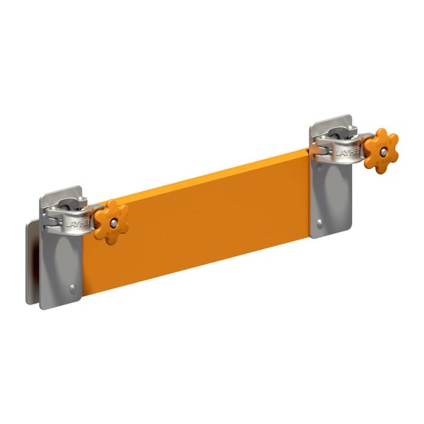 Layher Logo Seitenschutzstütze mit Riegel