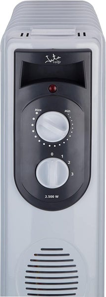 JUNG JATA R107 Heizung Elektrisch mit Thermostat, 7 Lamellen, Ölradiator 1500 Watt Energiesparend, mobile Elektroheizung für Räume bis 20qm, Elektrische Heizgerät Mobil