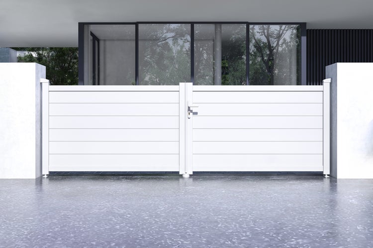 Flügeltor 3,5m EIGER H.115 Weißaluminium