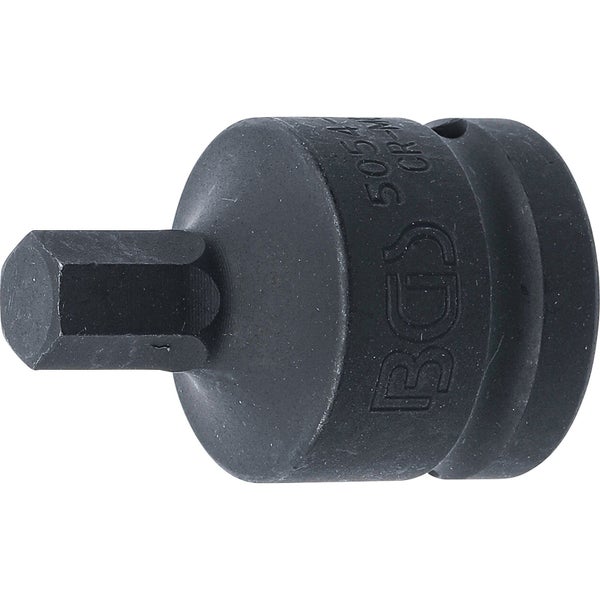 BGS Kraft-Bit-Einsatz Antrieb Innenvierkant 20 mm (3/4) Innensechskant 12 mm - 5054-12