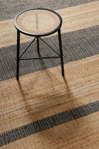Handwebteppich Braun Grau aus Naturfaser Vante Green Looop 160x230 cm
