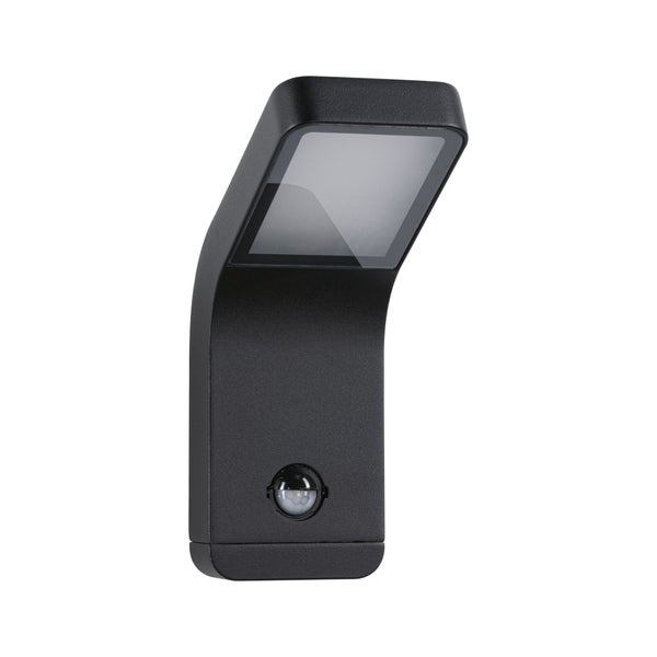 LED Außenwandleuchte Kulma Dämmerungsgesteuerter Bewegungsmelder (IR) seewasserresistent IP44 90x174mm 3000K 7,5W 500lm 230V Anthrazit Aluminium