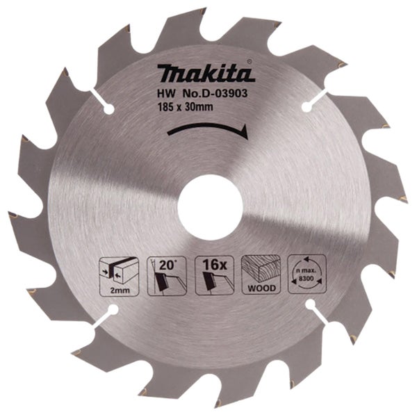 Makita Sägeblatt mit 185 x 30 Millimeter Durchmesser