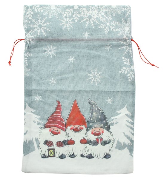 FRANK FLECHTWAREN | Geschenkbeutel Winterwichtel, 35 x 55 cm, POLYESTER