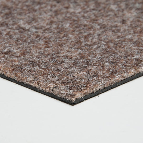Nadelvlies Teppichboden als Fliesen in 50x50 cm Schatex Teppichfliesen selbstliegend in Beige Nadelfilz Teppich Fliesen ideal für Messe und Büro