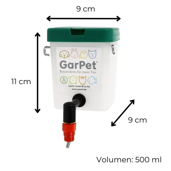 Nippeltränke Wassertränke mit Haltebügel 500 ml