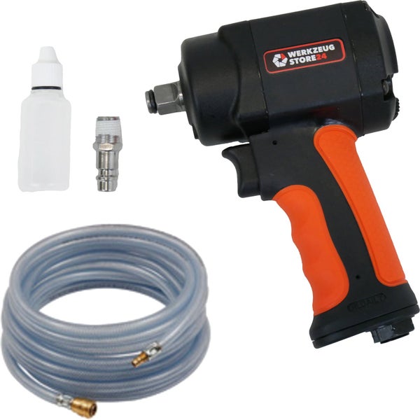 WS24 Druckluft-Schlagschrauber 1/2 mini + PVC-Schlauch