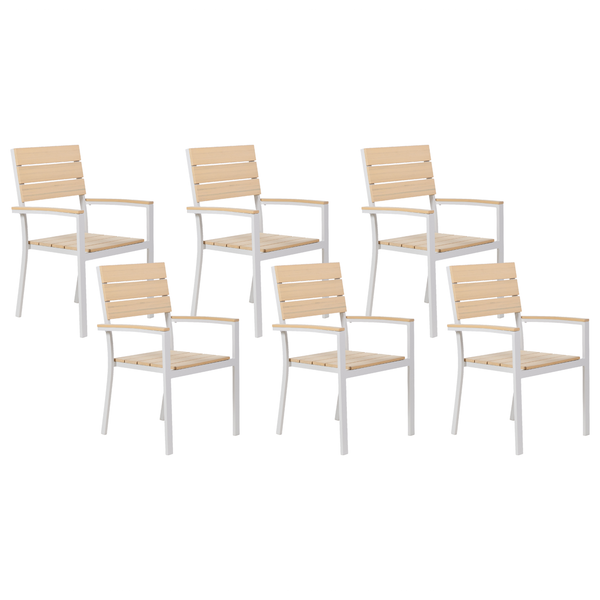 Gartenstuhl 6er Set COMO Beige