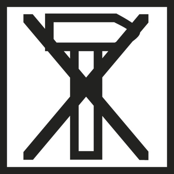Symbol für Steildach geeignet