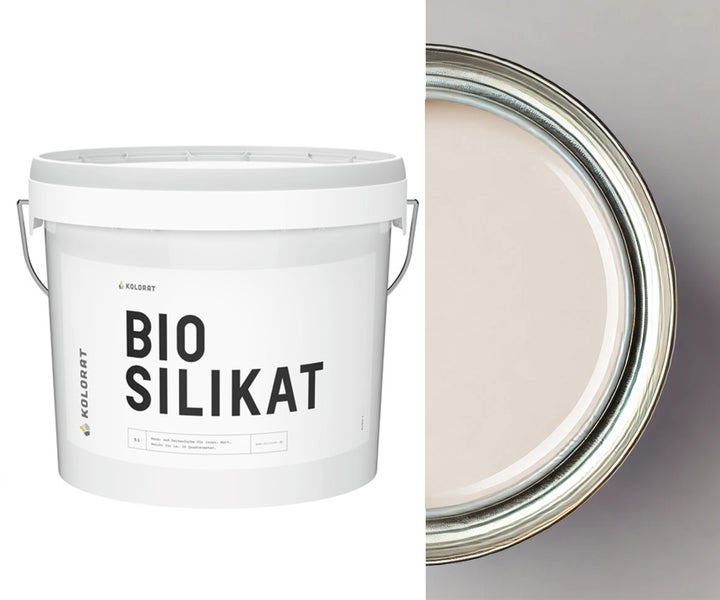 Kolorat Wandfarbe Bio-Silikat – Cashmere K/5-9-14-0/T – 2.5L  Matte Wand- & Deckenfarbe auf Silikatbasis, atmungsaktiv, allergikerfreundlich, frei von Konservierungsmitteln, geruchsarm, leichte Verarbeitung. Hochwertige Innenfarbe für alle Räume.