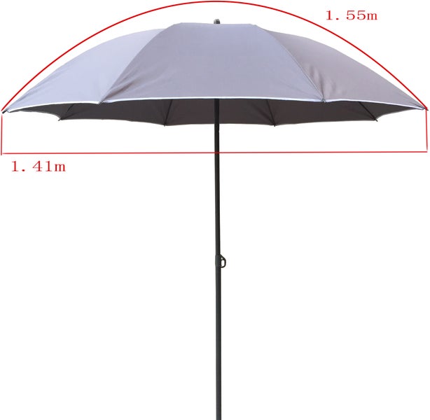 Sonnenschirm 140 cm Strandschirm Schirm UV-Schutz