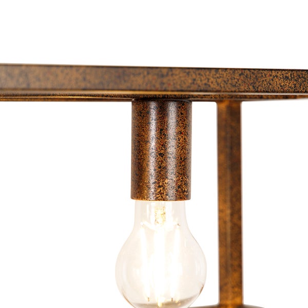 Detailaufnahme einer Lampe mit Glühbirne