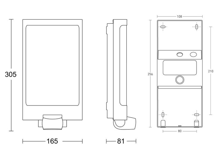 Schwarzer LED-Strahler mit Kabel und Befestigungsbügel