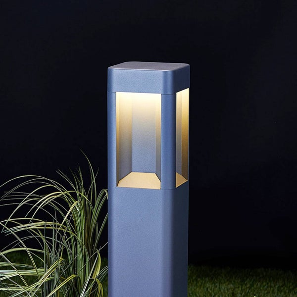 Lucande LED Wegeleuchte anthrazit 80 cm, Außenleuchte IP54 Pollerleuchte außen Gartenlampe Aussenleuchte Garten Außenstehleuchte Außenlampe