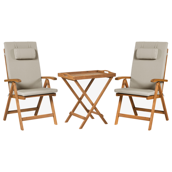 Bistro Set JAVA PREMIUIM Akazienholz Taupe