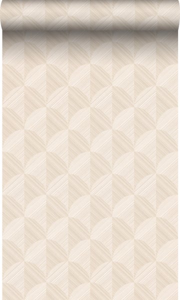 Origin Wallcoverings Öko-Strukturtapete 3D Muster Hellbeige - 50 x 900 cm - 347987