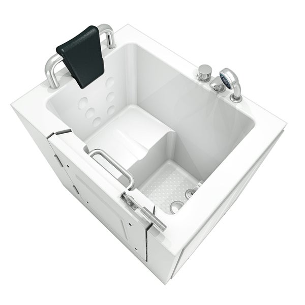 Begehbare Badewanne mit Sitz, Tür und Haltegriff