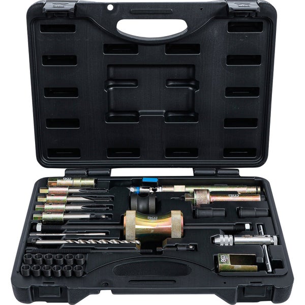 Werkzeugsatz in schwarzem Werkzeugkoffer