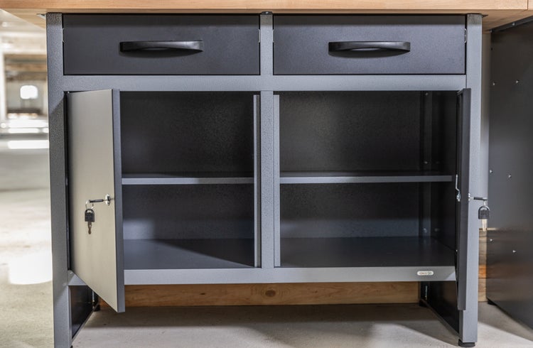 Werkstatt Set Ecklösung Basic One 85 cm anthrazit