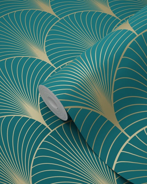 Tapetenrolle mit Art-Déco-Muster