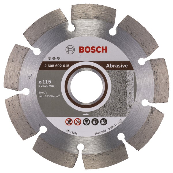 Bosch Diamanttrennscheibe Standard for Abrasive 115x22,23x6x7 mm 2608602615