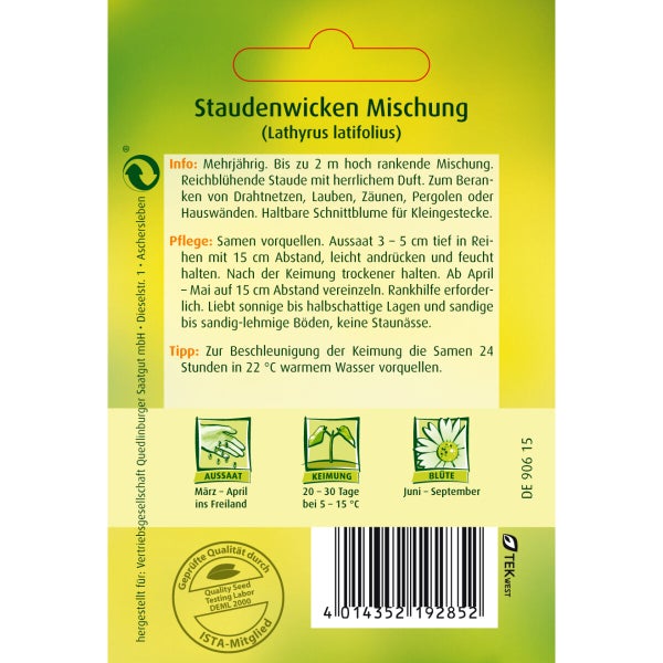 Stauden-Wicken Mischung Samen von Quedlinburger SAATGUT