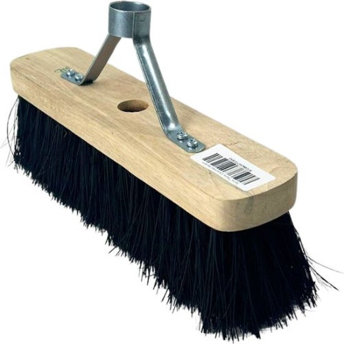 Bürstenkopf mit Holzblock und Metallhalterung