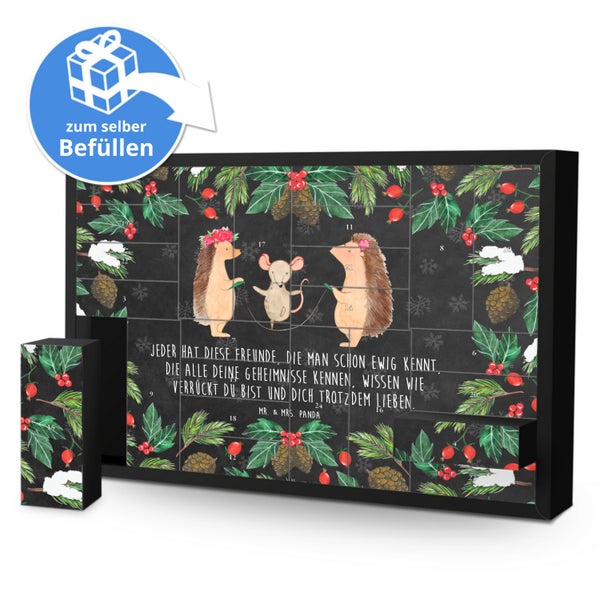 Mr. & Mrs. Panda Befüllbarer Adventskalender Igel Seilhüpfen - Schwarz
