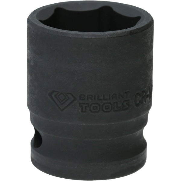 BRILLIANT TOOLS 1/2 Kraft-Stecknuss Sechskant 22 mm kurz - BT022646