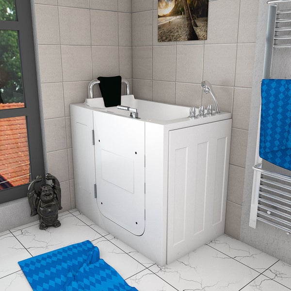 Sitzbadewanne Senioren Sitzwanne Tür S08-TH-A-L 68x110cm