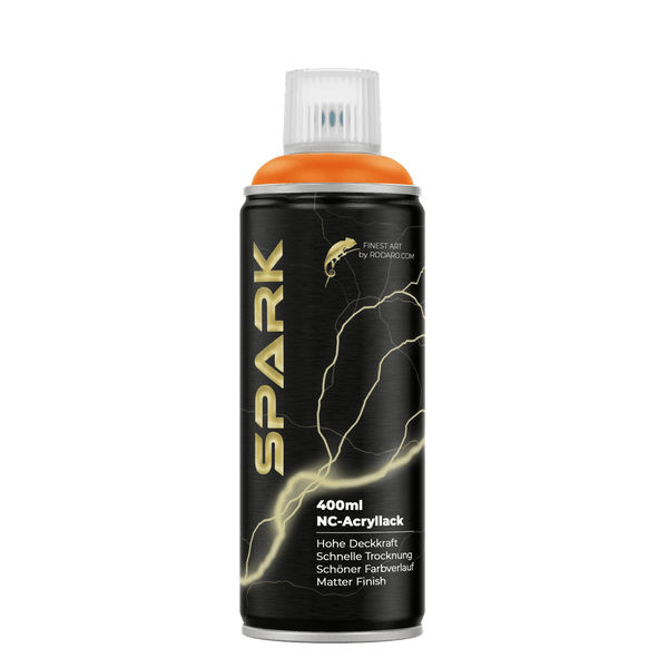 SPARK Sprühfarbe 400ml Matte Farbe Leuchtorange