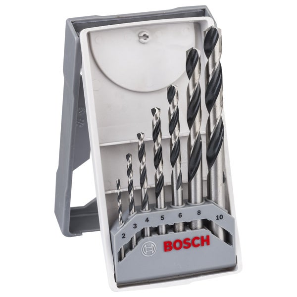 Bosch 7tlg. HSS-Spiralbohrer PointTeQ, 2-10mm, X-Pro Line - 2608577347