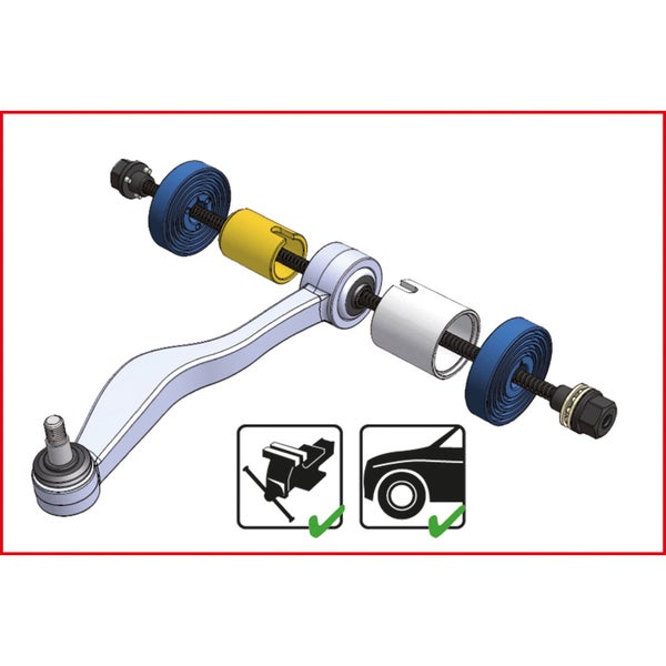 Ringschlüssel mit Ringkopf, 22 mm und 24 mm