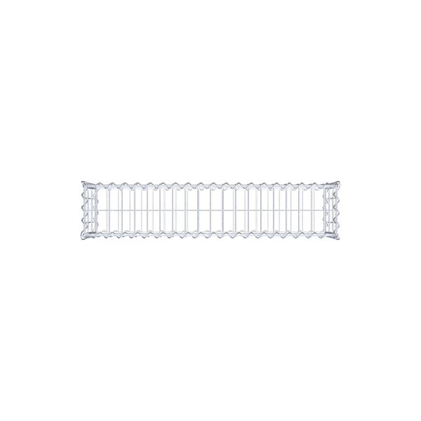 Gabione 100 cm x 30 cm x 20 cm (L x H x T), Maschenweite 5 cm x 10 cm, Spirale