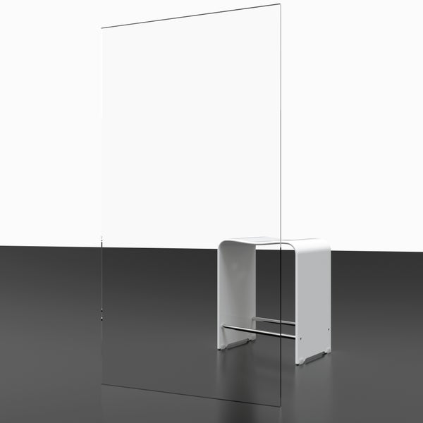 Badewannenaufsatz 2x 3-teilige - U-Kabine, 104 x 140 cm
