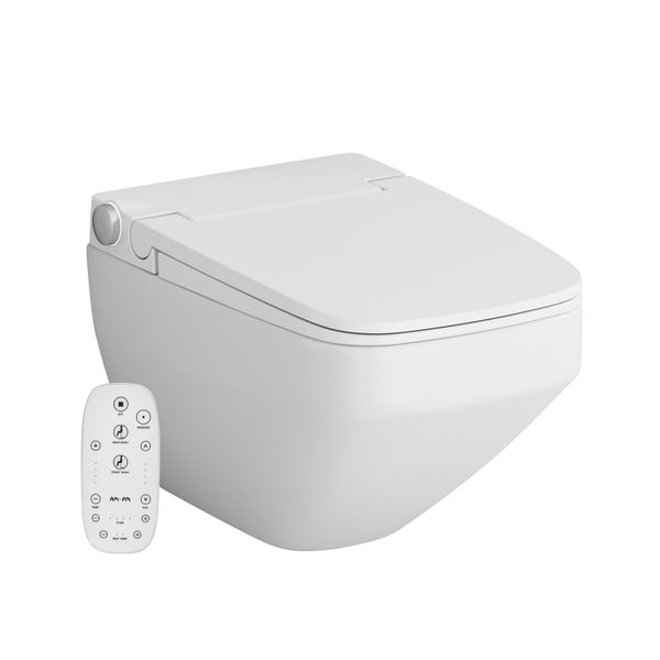 AM.PM Wand-WC  Wand-WC mit TouchReel E-Sitz, Sitzheizung und Beleuchtung Inspire V2.0 FlashClean Tiefspül-WC Spülrandlos CCCIB1700SCAG Inspire 2.0