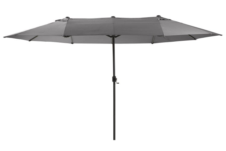 Grauer Sonnenschirm für den Aussenbereich