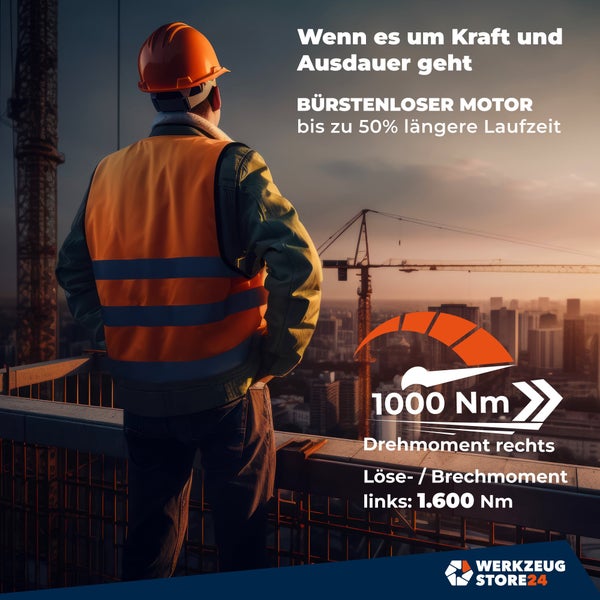 WS24 Akku-Drehschlagschrauber WDS 18V 1/2 1.600 NM / 1x 5,0 Ah Akku + Schnellladegerät inkl. Steckschlüsseleinsätze