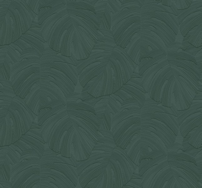 Origin Wallcoverings Fototapete tropische Blätter Dunkelgrün - 3 x 2.79 m - 357319
