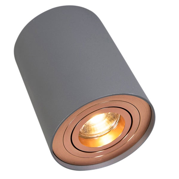 Zylindrische Wandleuchte mit eingebauter Lichtquelle