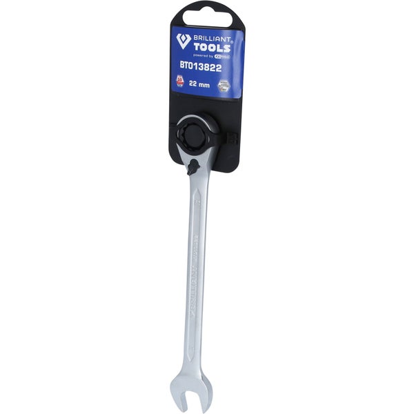 Brilliant Tools Ringmaulschlüssel mit Ratsche, 22 Millimeter