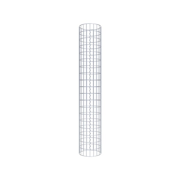 Gabionensäule Durchmesser 32 cm, MW 5 x 10 cm rund - Höhe: 1,90 m