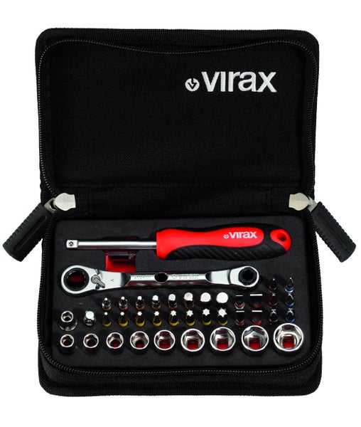 VIRAX 1/4 Kompakte Steckschlüssel + Bits Set - 41 Stk - 310400