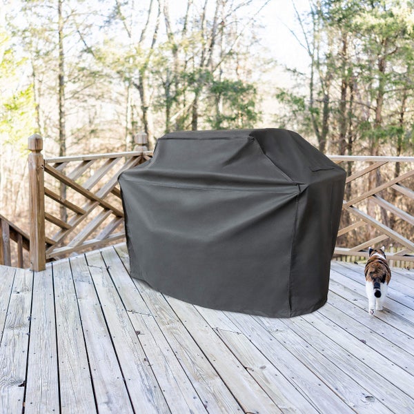 CoverUp! Grillabdeckung 80 x 65 x 115 cm – Premium Grill Abdeckhaube BBQ Cover witterungsbeständig – inkl. E-Book mit Rezepten - schwarz