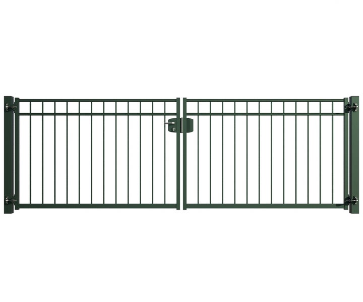 Doppeltor aus Metall für den Garten