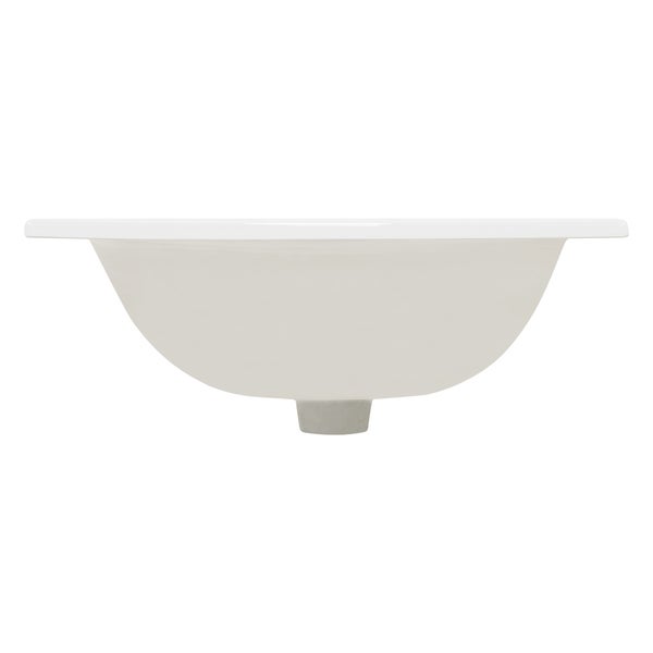 ML-Design Waschbecken aus Keramik Weiß 52,5x21x45 cm Eckig, Einbauwaschbecken mit Hahnloch und Überlauf, Aufsatzwaschbecken Einbauwaschtisch Waschschale Waschplatz Handwaschbecken, für das Badezimmer