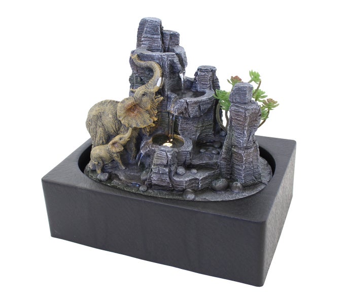 Zimmerbrunnen Tischbrunnen FoElefante Led 28,8 x 26 x 20,5 cm 11116