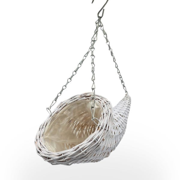 Hängeampel in Hornform mit Kette