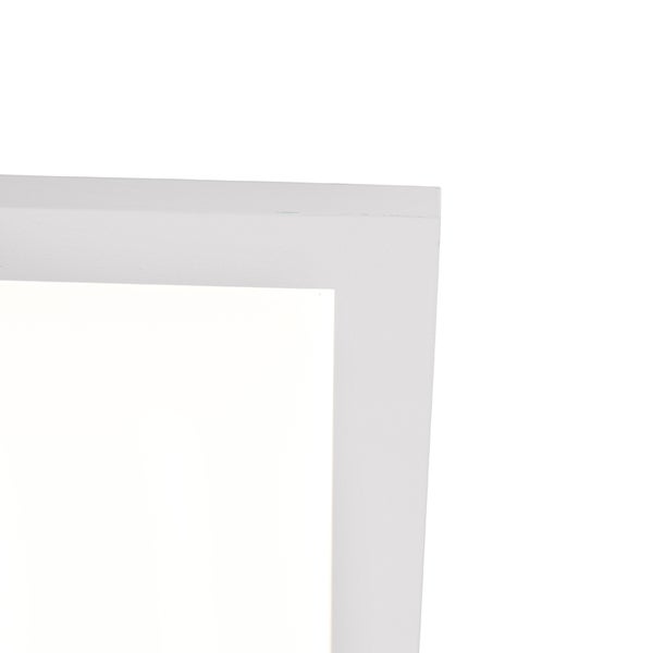 Ausschnitt eines weißen Bilderrahmens